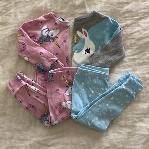 Carter’s pj set (Size 18 months) Baby Girl unicorn